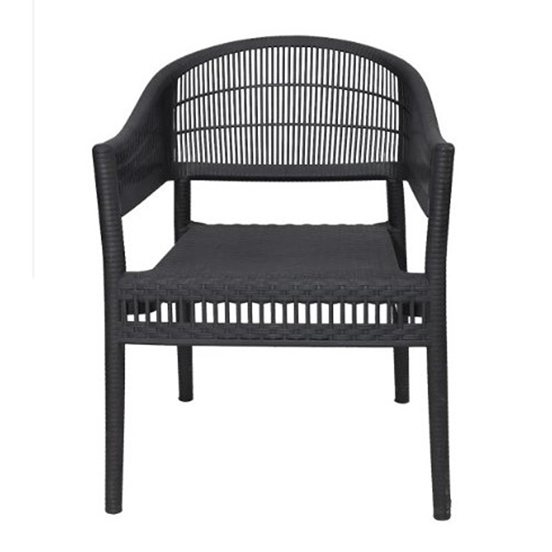 طقم جلوس خارجي, 7 قطع, أسود - KM-EG159-72