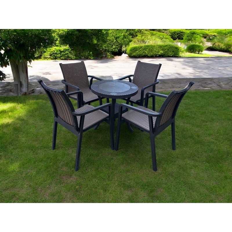 طقم جلوس خارجي, 5 قطع, ألوان متعددة - KM-EG159-74