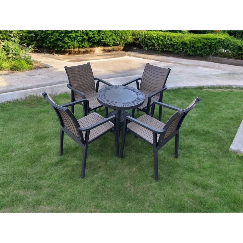 طقم جلوس خارجي, 5 قطع, ألوان متعددة - KM-EG159-74