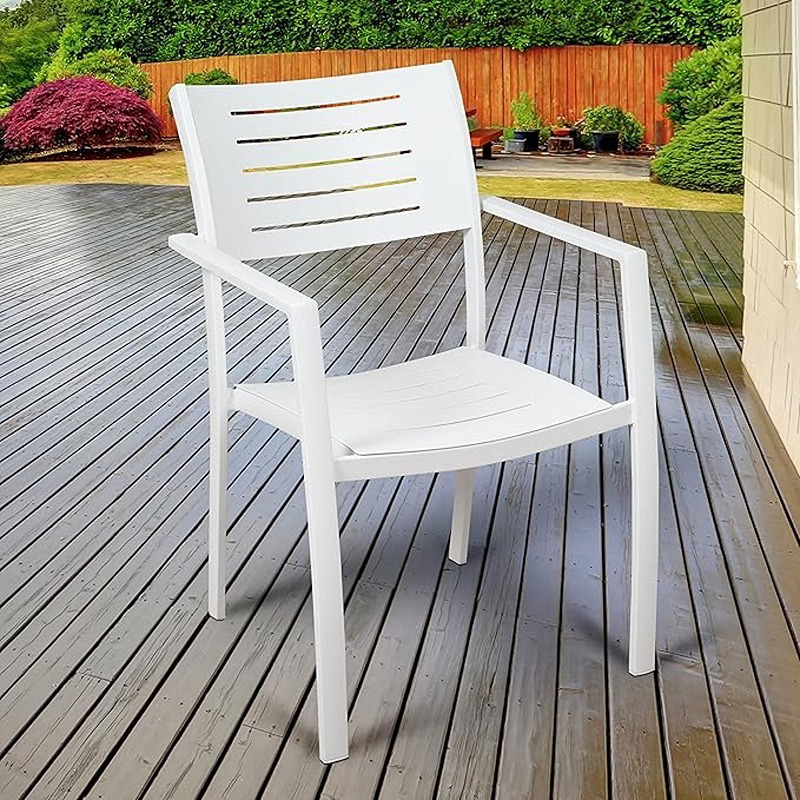 طقم جلوس خارجي, 5 قطع, أبيض - KM-EG159-77