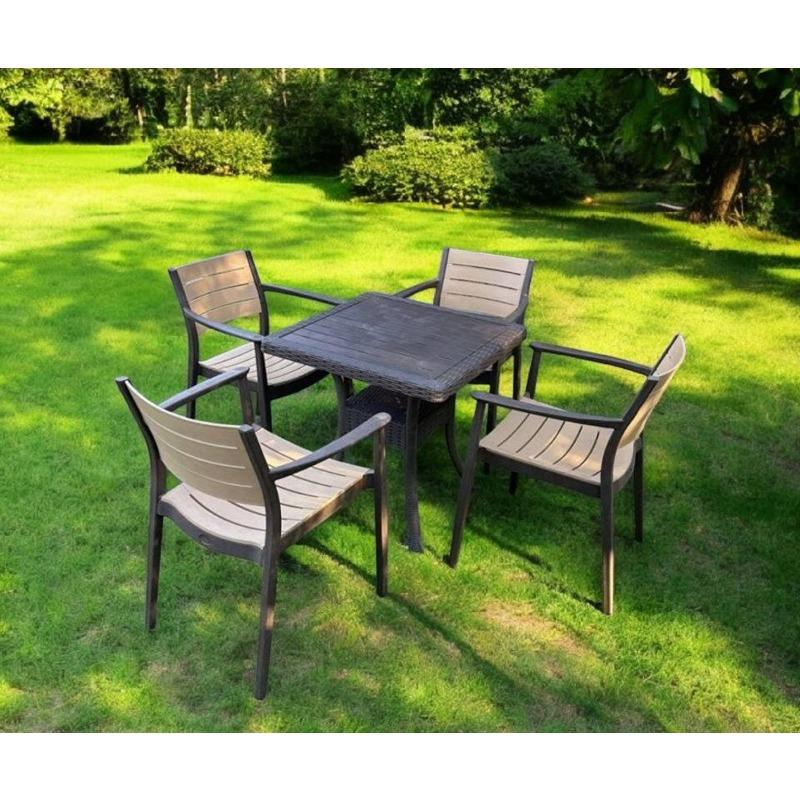 طقم جلوس خارجي, 5 قطع, ألوان متعددة - KM-EG159-83