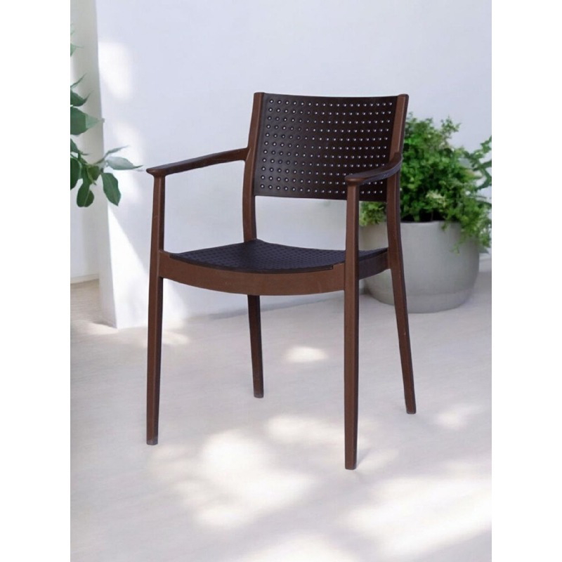 طقم جلوس خارجي, 5 قطع, بني - KM-EG159-89