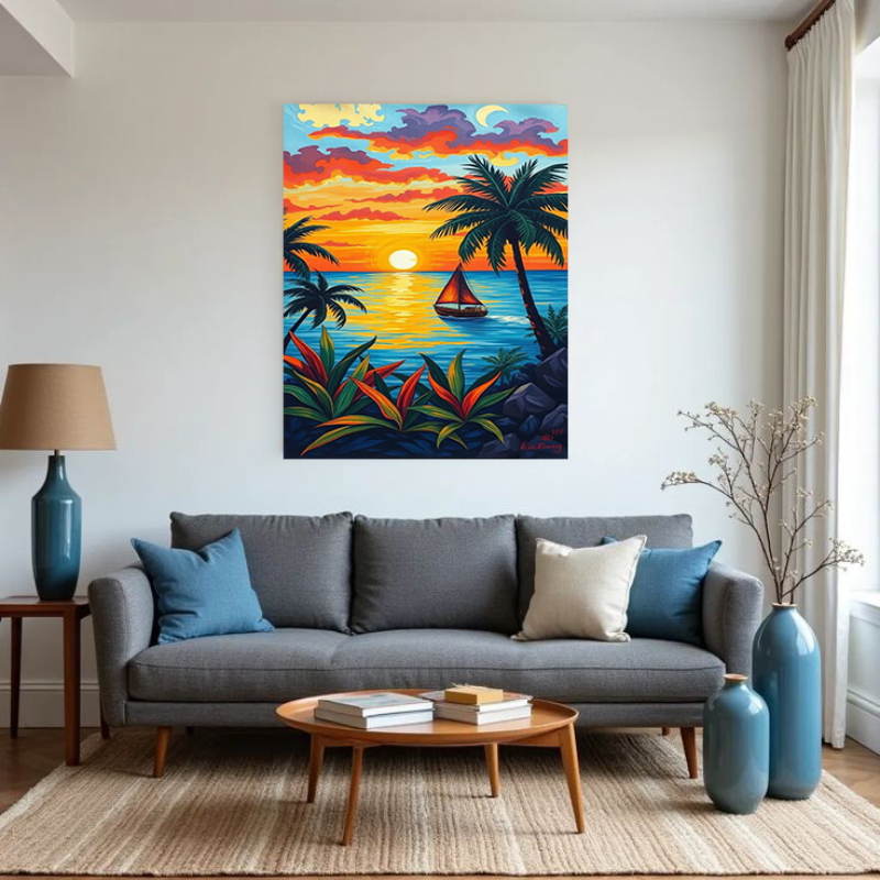 tableau, 90×60 cm, Multi colour -KM-EG161-71