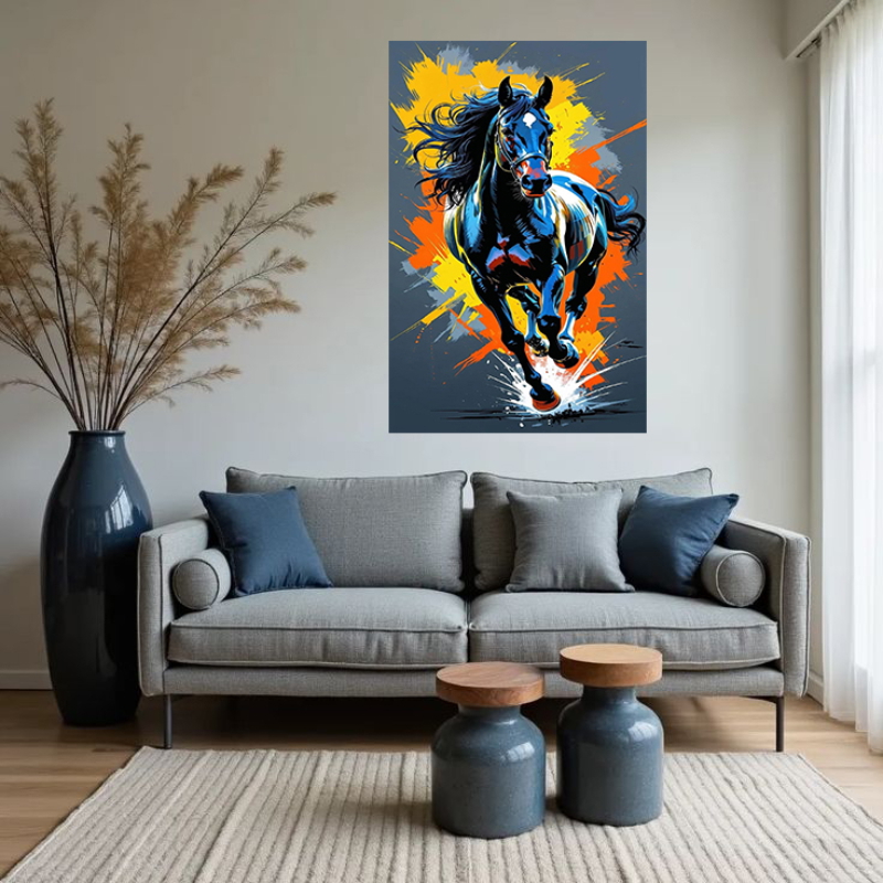 tableau, 90×60 cm, Multi colour -KM-EG161-75