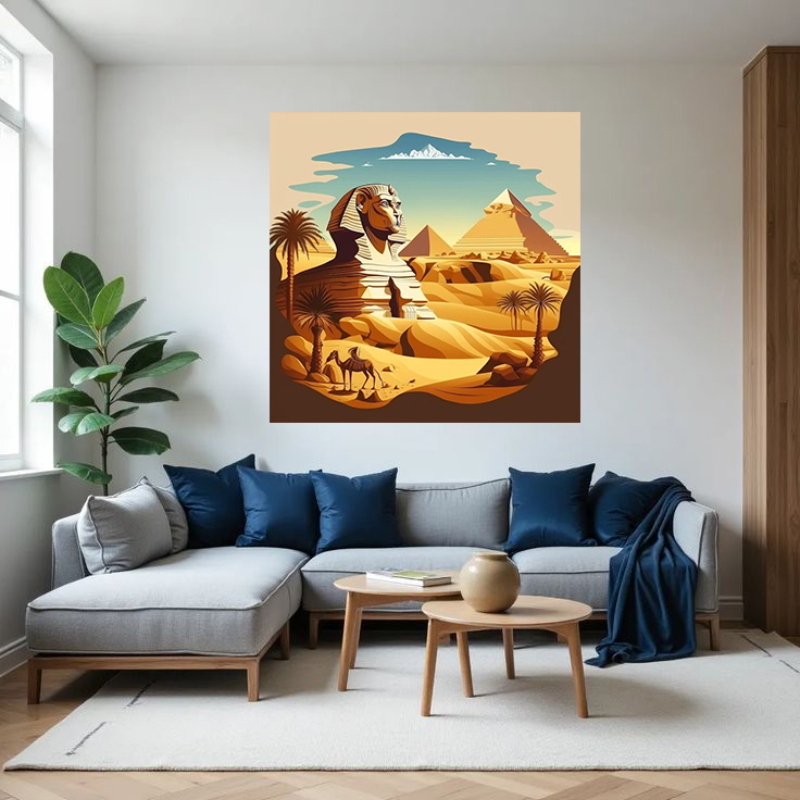 تابلوه, 80×80 سم, متعدد الالوان - KM-EG161-77