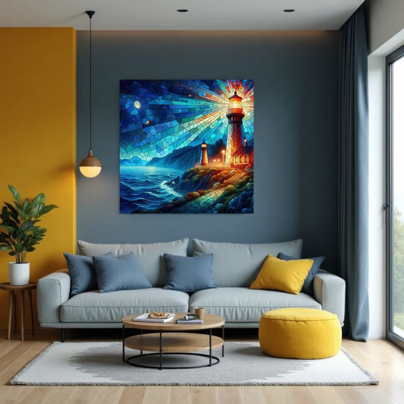 تابلوه, 80×80 سم, متعدد الالوان - KM-EG161-82