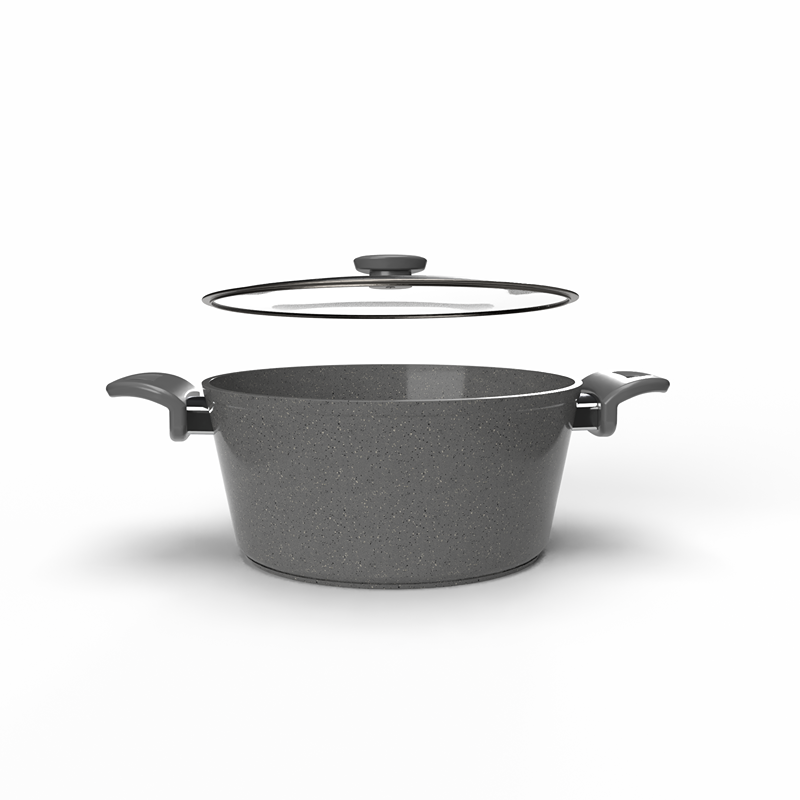 Granit Pot, Multiple sizes, Grey - KM-EG163-59