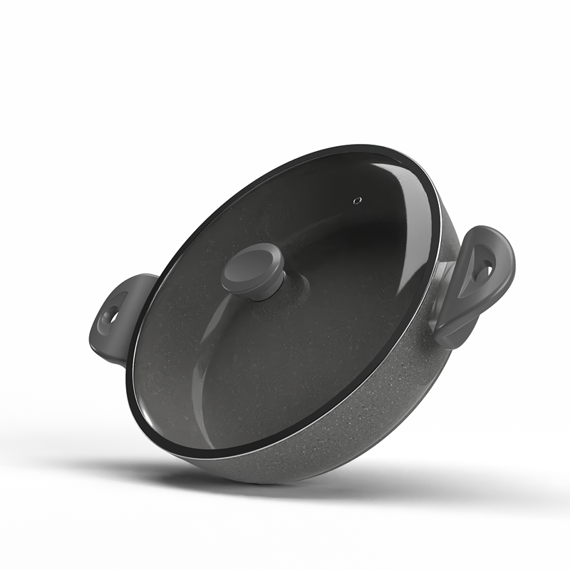 Granit saute pan, Multiple sizes, Grey - KM-EG163-61
