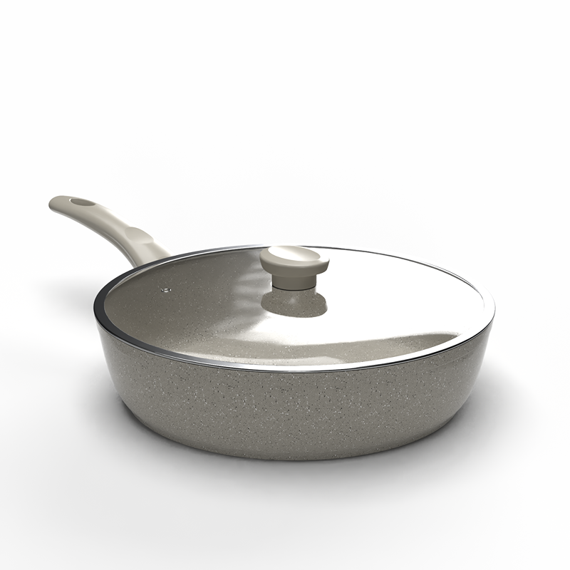 Granit saute pan, Multiple sizes, Beige - KM-EG163-66