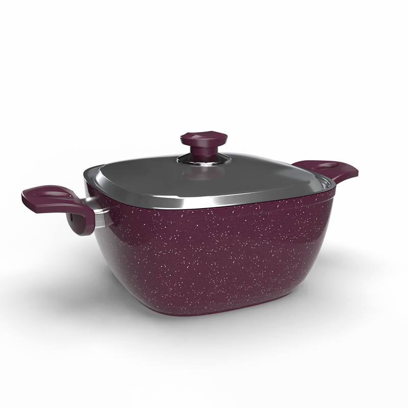 Granit Pot, Multiple sizes, Burgundy - KM-EG163-68