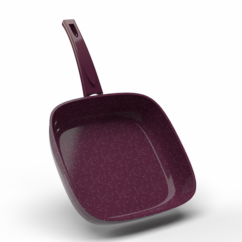 Granit Fry Pan, 26 cm, Burgundy - KM-EG163-69