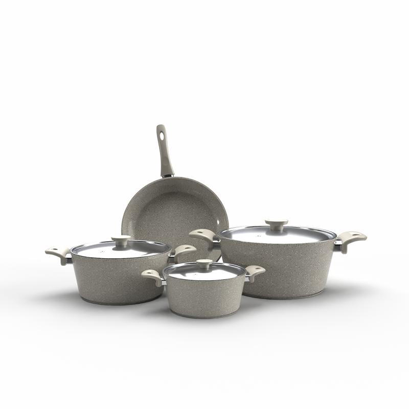 Granite Cookware Set 7 pcs, Multiple color - KM-EG163-88