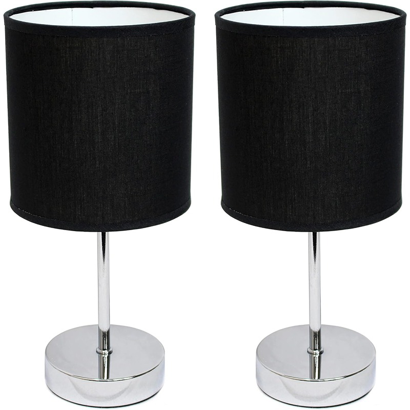 Desk Lamp Set, Multiple Sizes, Silver/Black - KM-EG6-232