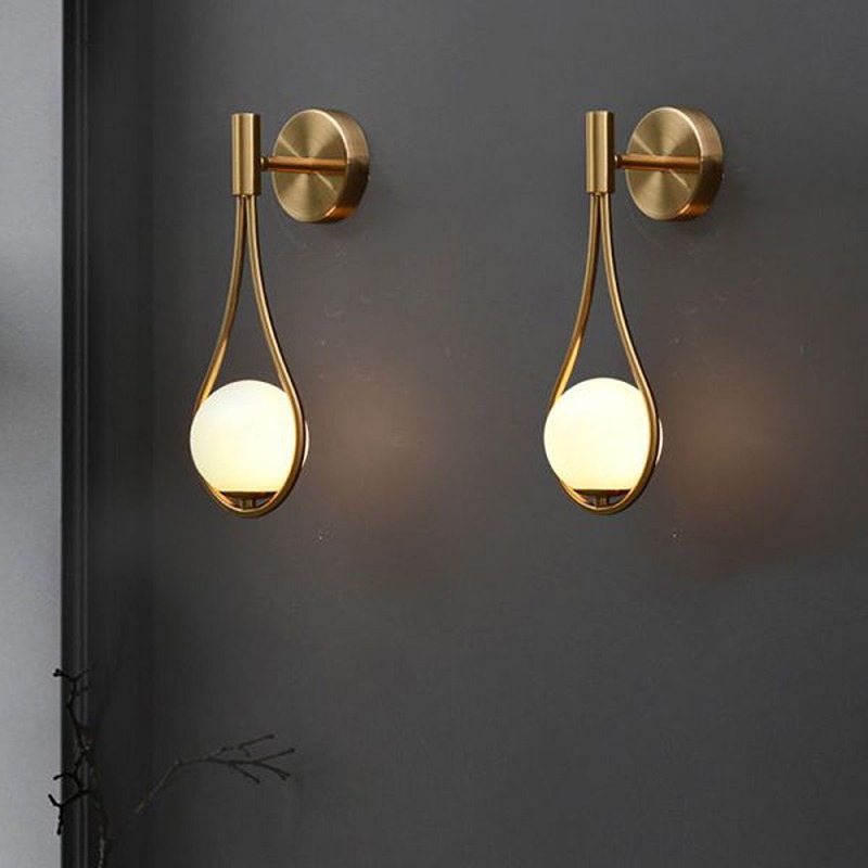 Wall Lamp Set, 20 cm, Gold - KM-EG6-243