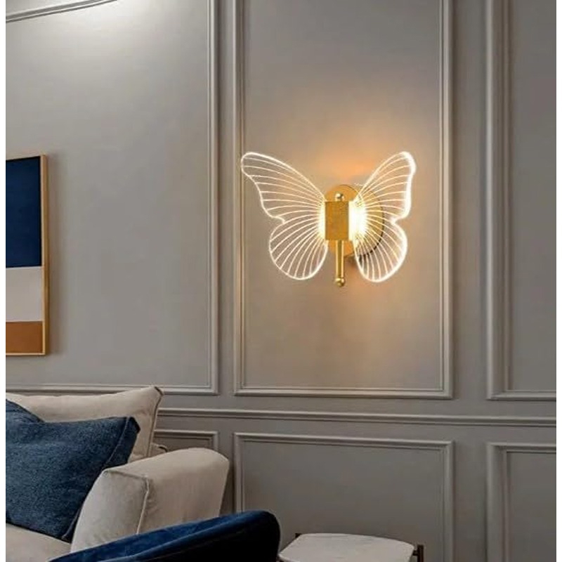 Wall Lamp, 30 cm, Gold/Transparent - KM-EG6-244