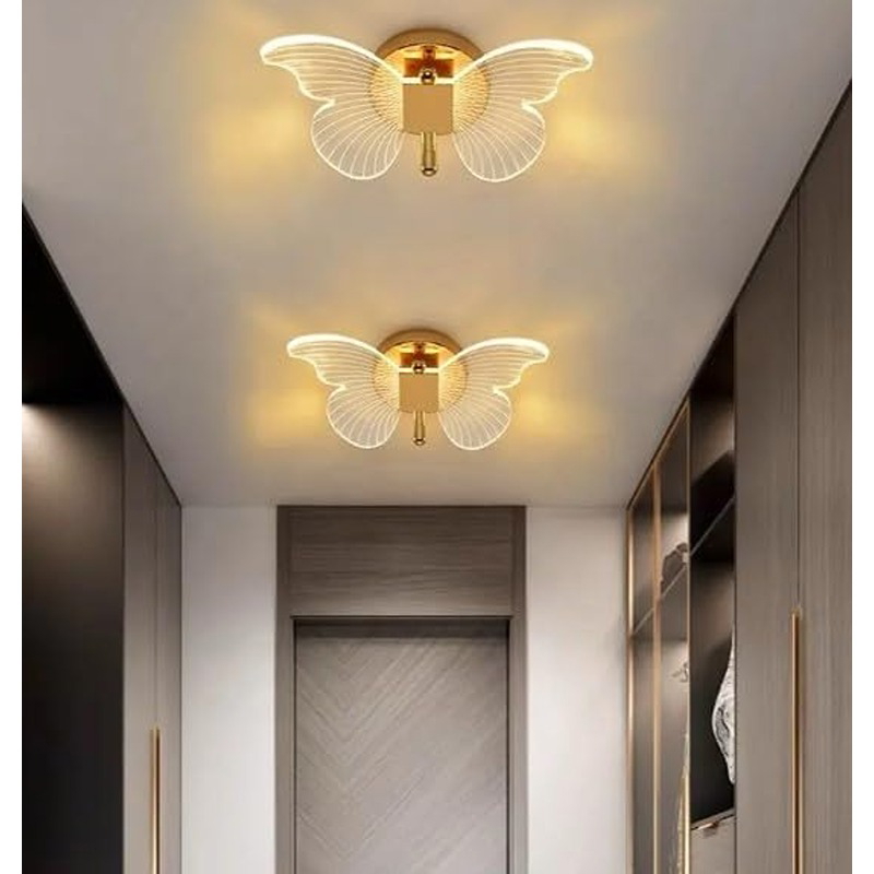 Ceiling Lamp Set, 30 cm, Gold/Transparent - KM-EG6-245