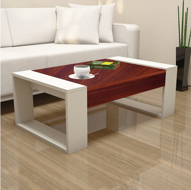 coffee table, 100 cm, Wood/white - KM-EG7-120