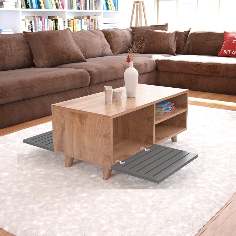 coffee table, 100 cm, Wood - KM-EG7-129