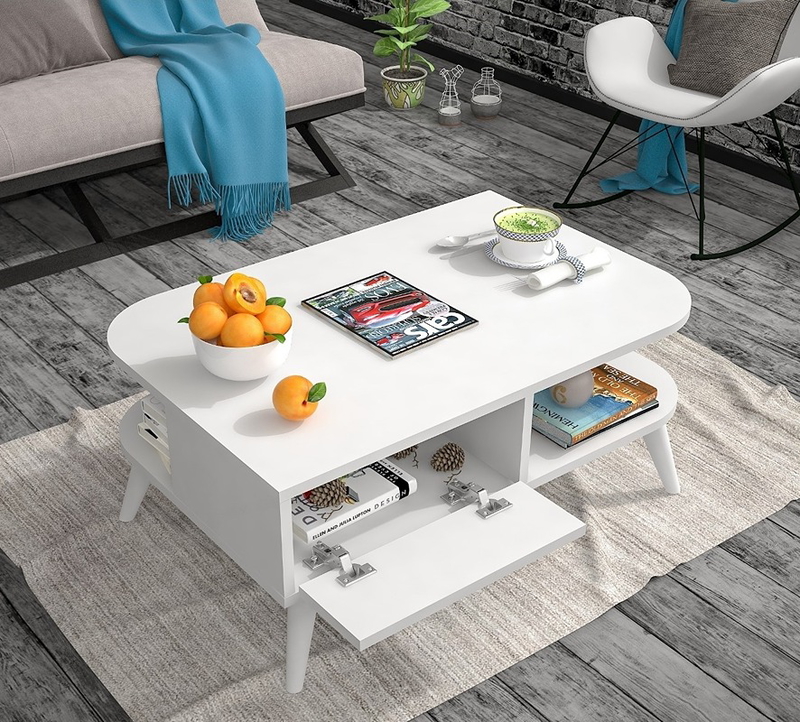 coffee table, 100 cm, multi color - KM-EG7-139