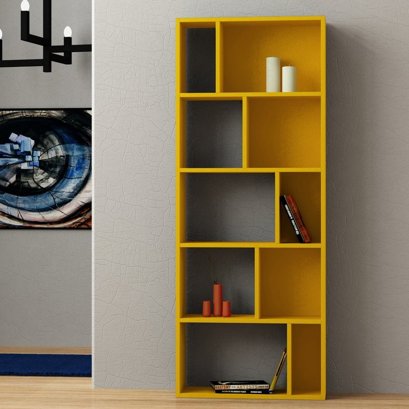 Bookcase, 160 cm, multi color - KM-EG7-142