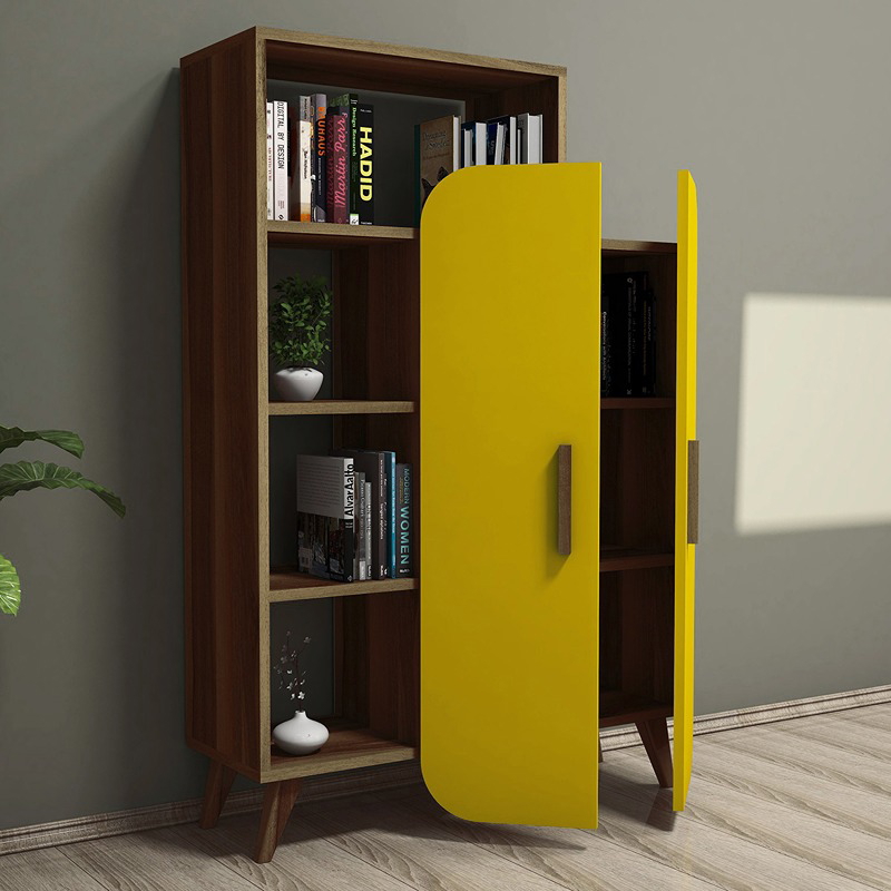 Bookcase, 180 cm, multi color - KM-EG7-143