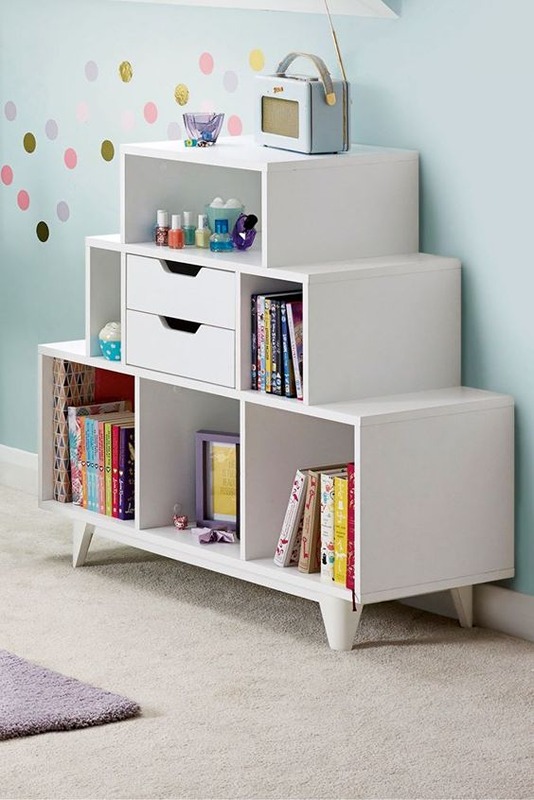 Bookcase, 90 cm, white - KM-EG7-146