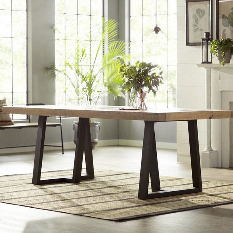 Dining Table, 80 cm, Wood/Black - KM-EG157-29