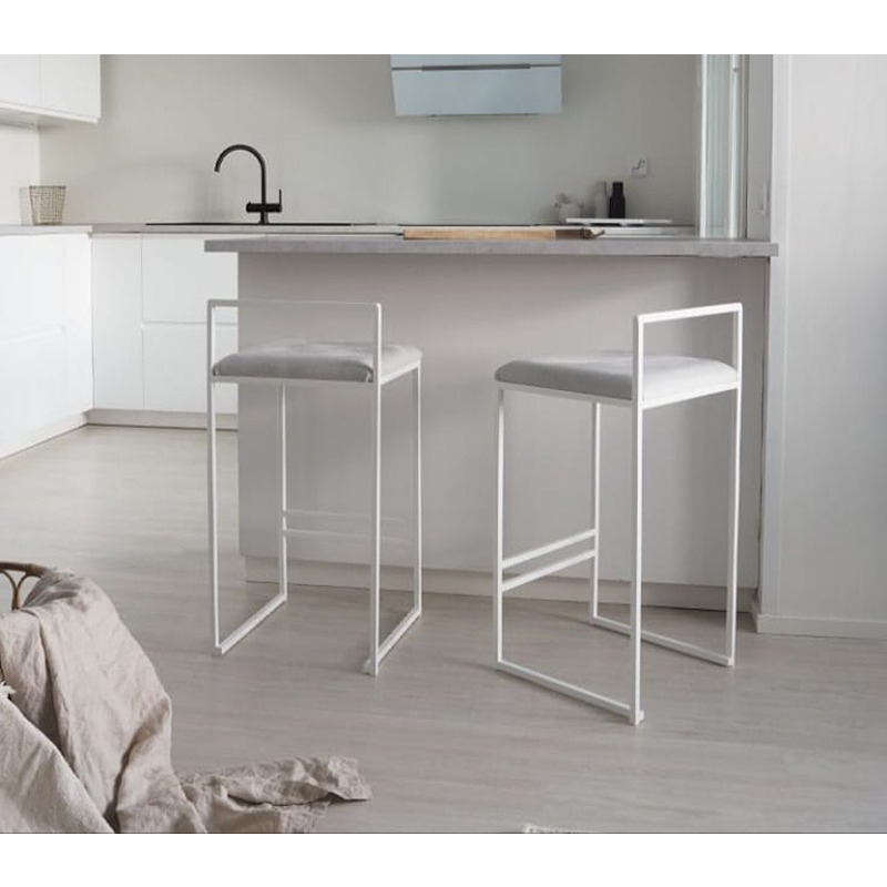 Bar Chair, 40 cm, White - KM-EG157-41