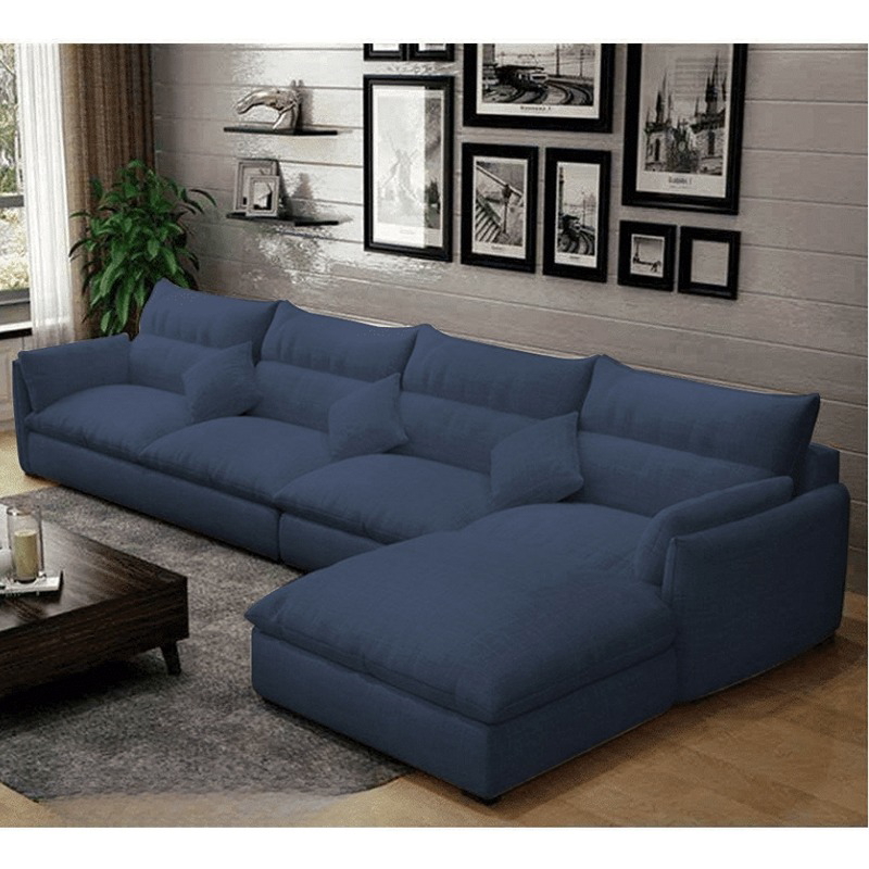Shique Corner Sofa, 300 cm, Navy - KM-EG164-28
