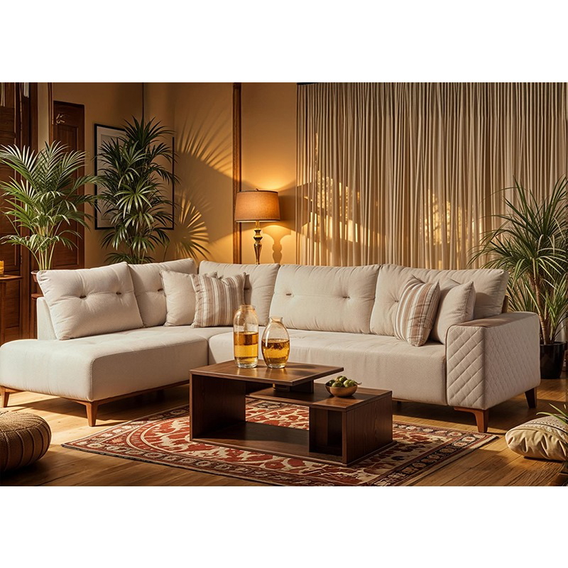 Montana Corner Sofa, 300 cm, Off White - KM-EG164-30