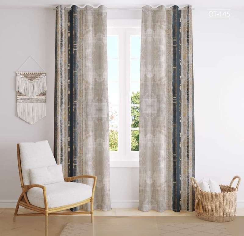 Digital Curtain, 280 Cm, Grey - KM-EG131-237