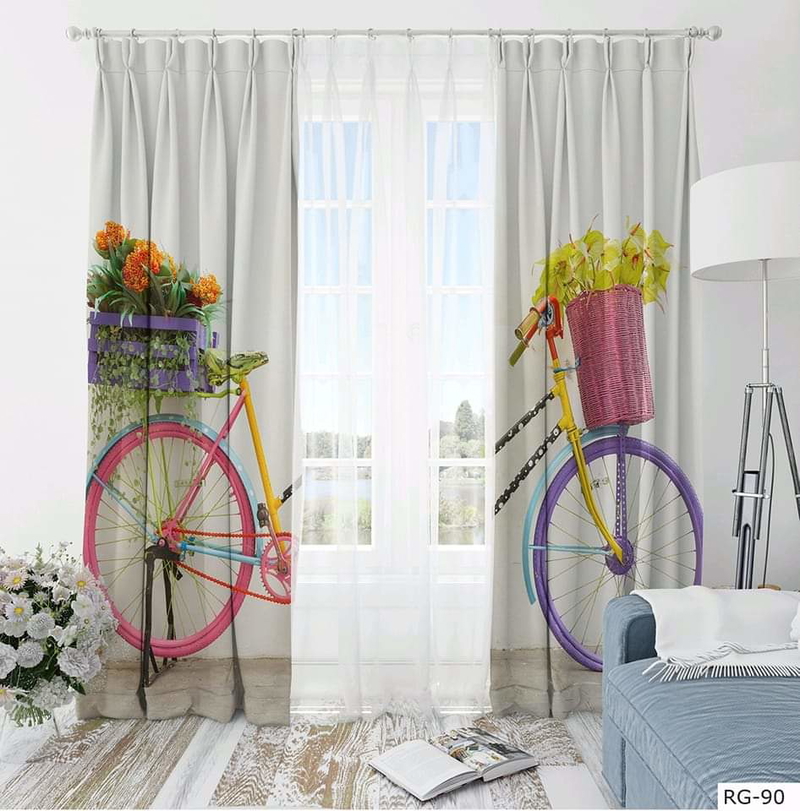 Digital Curtain, 280 Cm, Multi-Color - KM-EG131-249