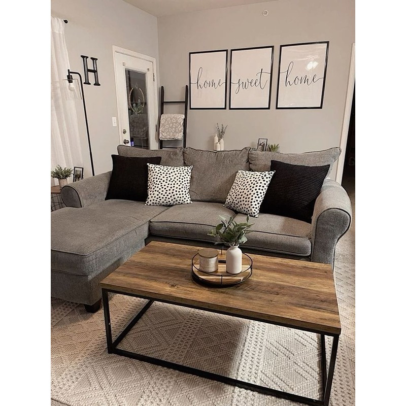 Coffee Table, 90 cm, Wood/Black - KM-EG115-44