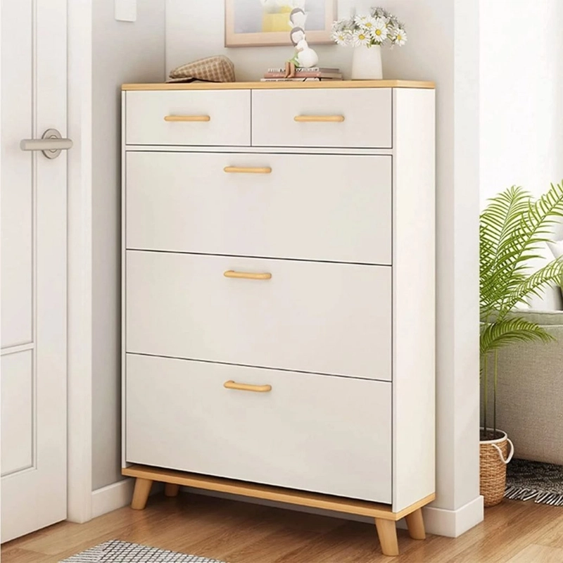 Shoe cabinet,80 cm, white - KM-EG86-76