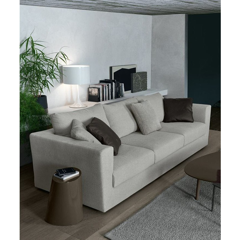 Three Seater Sofa, 220 cm, Light Grey - KM-EG152-36