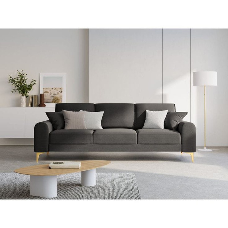 Two Seater Sofa, 220 cm, Dark Grey - KM-EG152-43