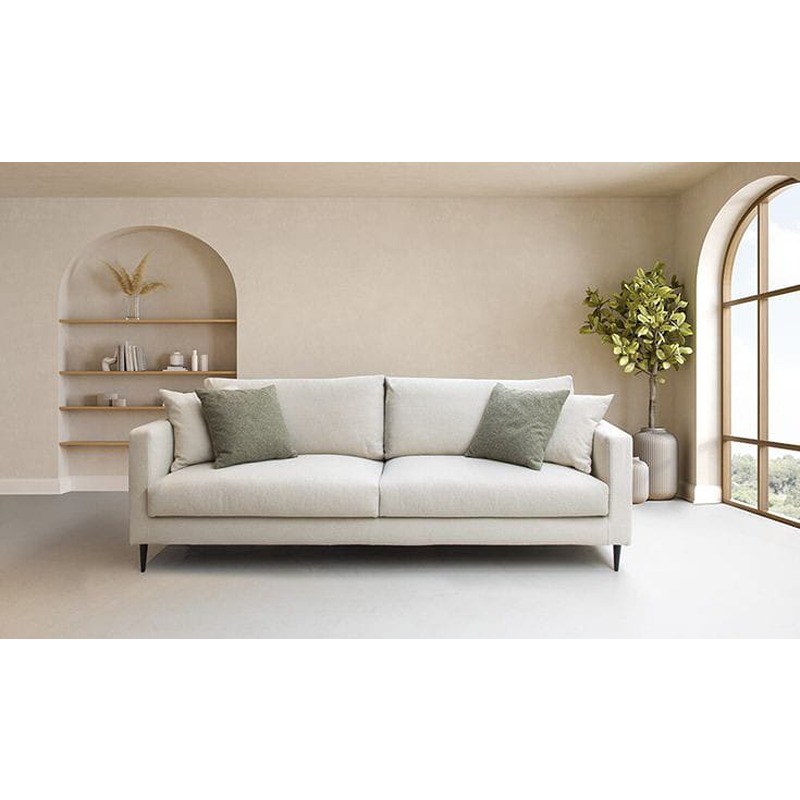 Two Seater Sofa, 200 cm, White - KM-EG152-44
