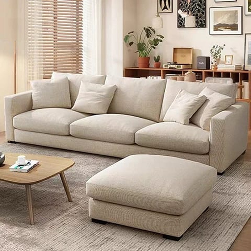Corner Sofa, 240 cm, Off White - KM-EG152-49