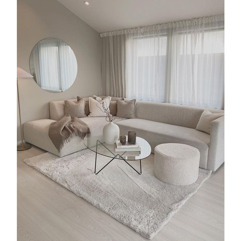 Corner Sofa, 280 cm, Off White - KM-EG152-50