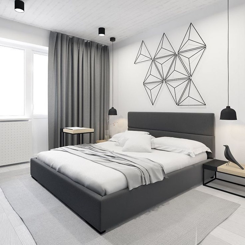 Bed, 160 cm, Dark Grey - KM-EG152-61