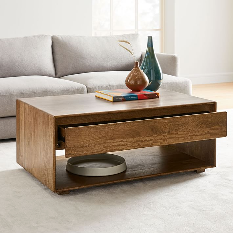 Coffee Table, 80 cm, Dark Wood - KM-EG167-33