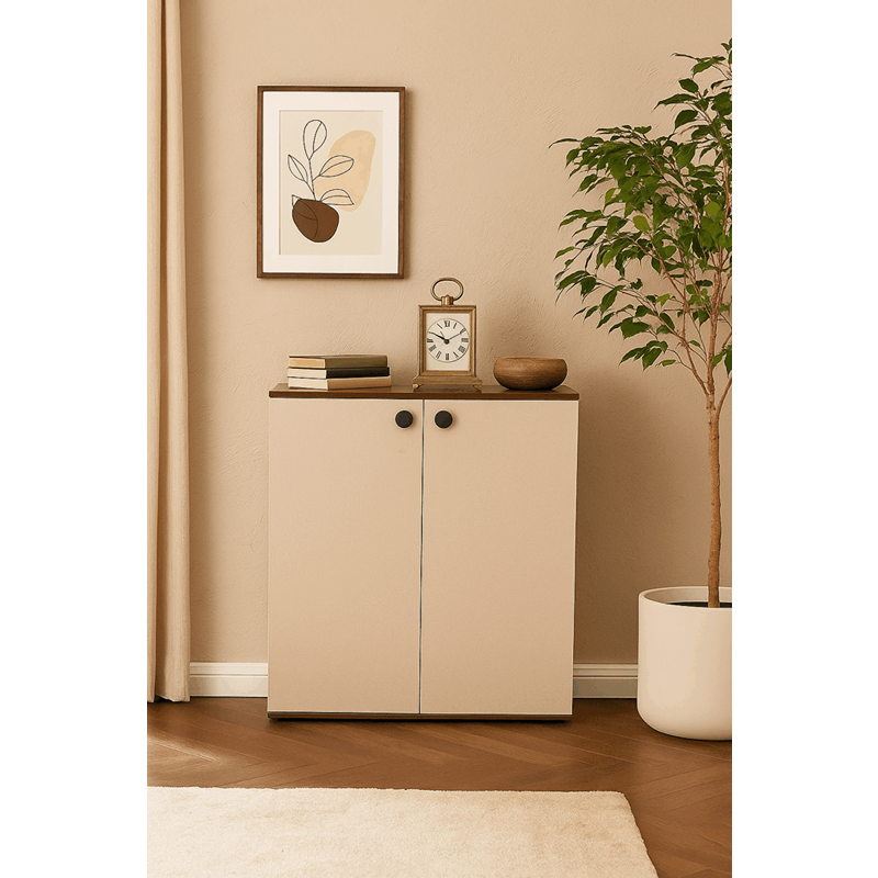 جزامة, 80 سم, أبيض/بني - KM-EG168-14