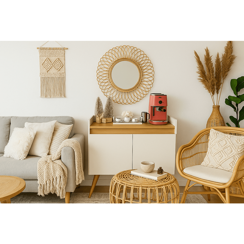 Coffee Corner, 80 cm, Wood/White - KM-EG168-43