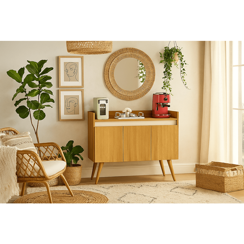 Coffee Corner, 90 cm, Wood - KM-EG168-44