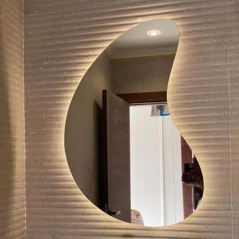 مرآة, 80 × 55 سم, فضي - KM-EG165-40