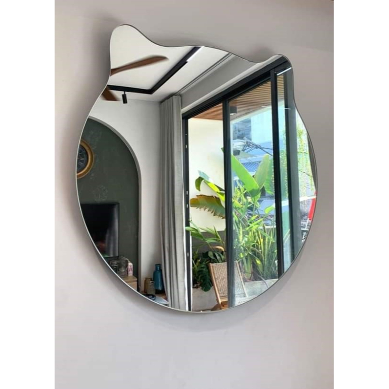 مرآة, 70 × 70 سم, فضي - KM-EG165-41