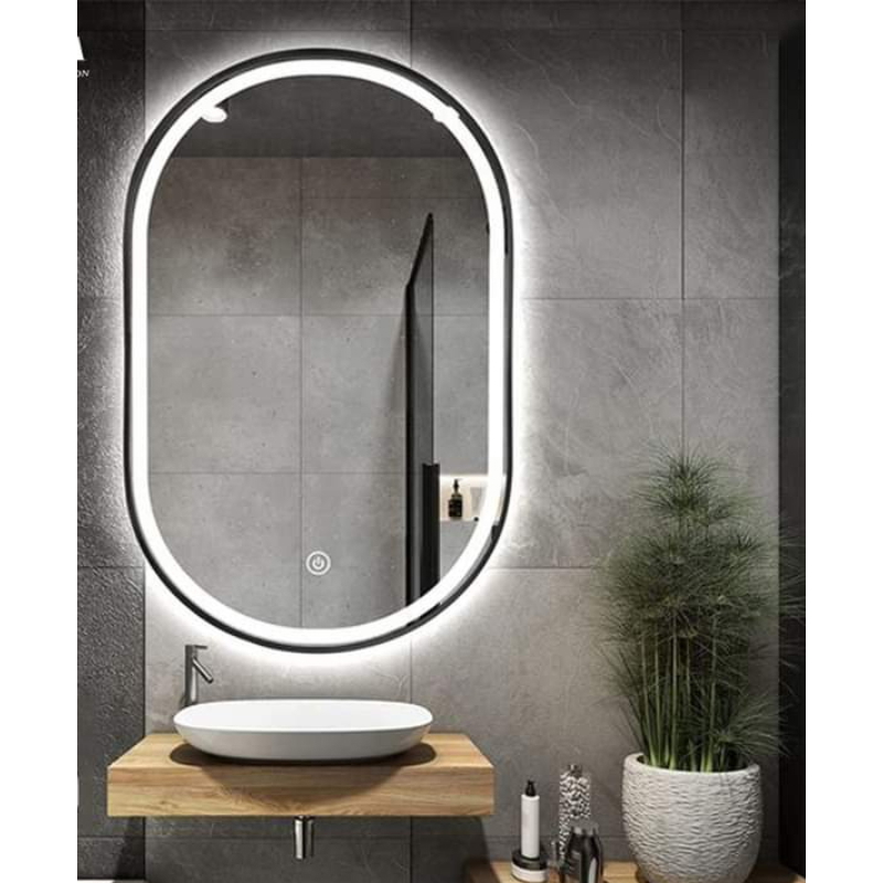 مرآة, 80 × 60 سم, فضي - KM-EG165-46