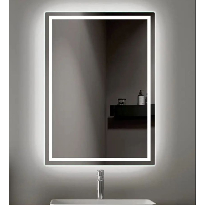 مرآة, 70 × 50 سم, فضي - KM-EG165-55