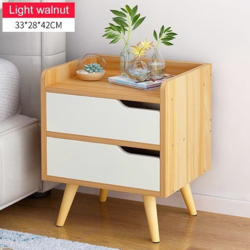 Drawer unit, 50 cm, White/Wood - KM-EG167-66