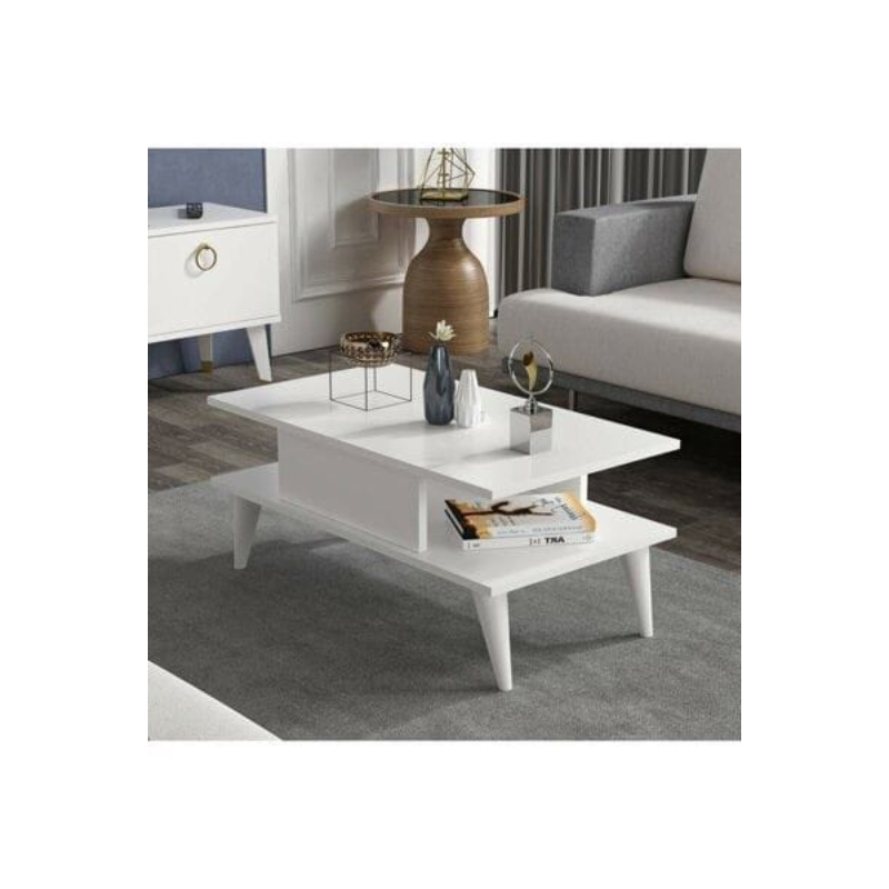 coffee table, 90 cm, White - KM-EG167-73